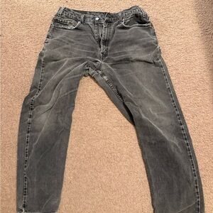 Men's Black Levi 550 jeans. 36x32